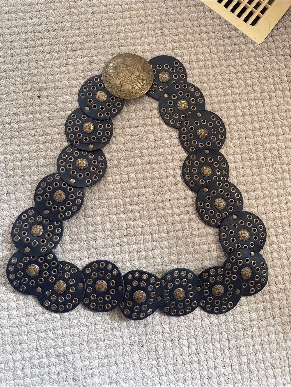 Black and Gold Statement Belt